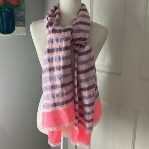 Large striped summer scarf from Talbots